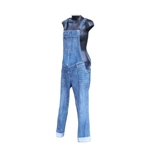 Denim Maternity Overalls in Color Suki - Picture 11 of 16
